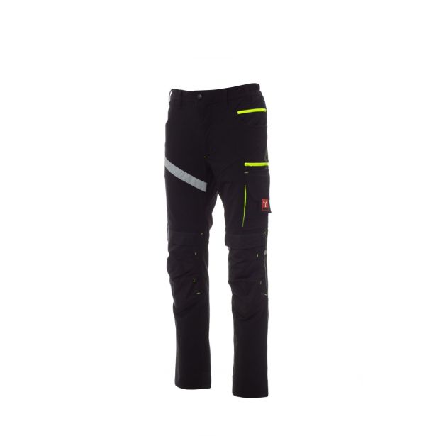 DELOVNE HLAČE PAYPER NEXT 4W, ČRNE, 48