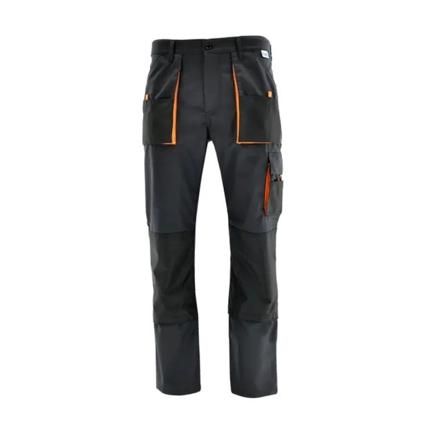 DELOVNE HLAČE SARA KING DO PASU 64 GRAFIT / ORANŽNA