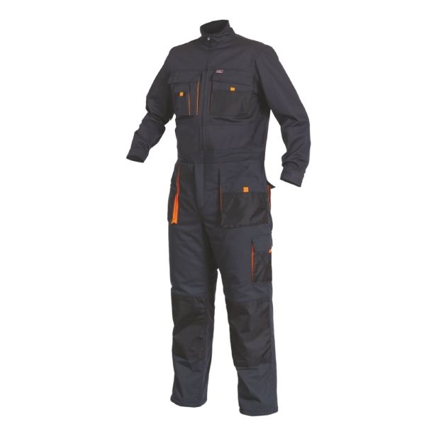 DELOVNI KOMBINEZON SARA KING ŠT.XXXL GRAFIT / ORANŽNA