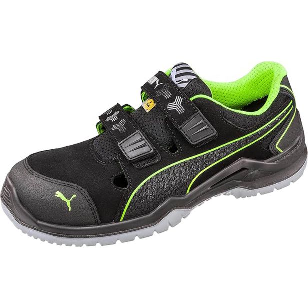 DELOVNI SANDALI PUMA NEODYME GREEN LOW S1P ESD SRC ČRNO-ZELENA ŠT.:43