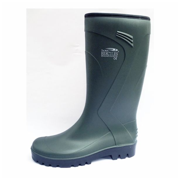DELOVNI ŠKORNJI WELLY VISOKI ŠT.43 ZELEN/ČRN HERCULES PODLOŽEN