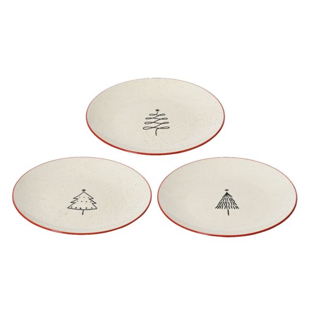 DESERTNI KROŽNIK DECORIS 18 CM SMREKICA ZA ZAJTRK PORCELAN