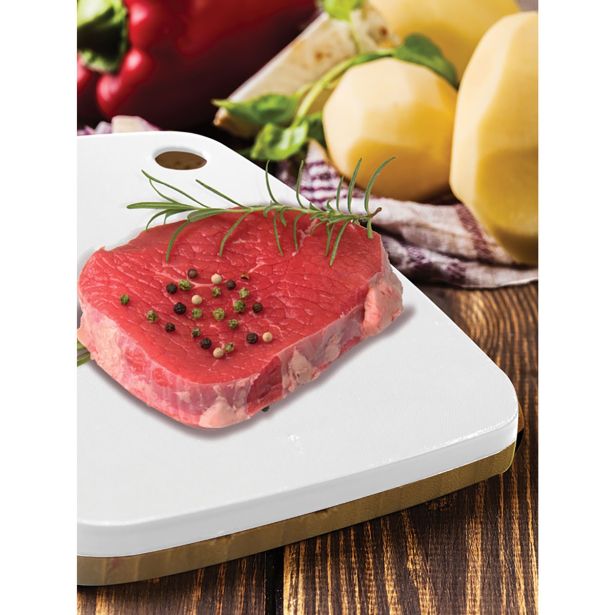 DESKA KAPIMEX 33X25X1.7 CM IZ BAMBUSA IN PLASTIKE BELA