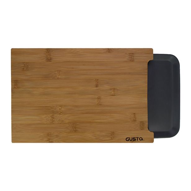 DESKA KAPIMEX 38X26X3.5 CM IZ BAMBUSA Z IZVLEČNIM PREDALOM