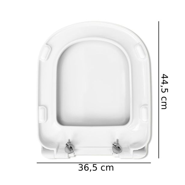 DESKA ZA WC ŠKOLJKO CERAMICA DOLOMITE GEMMA 2 KOVINSKI VIJAKI