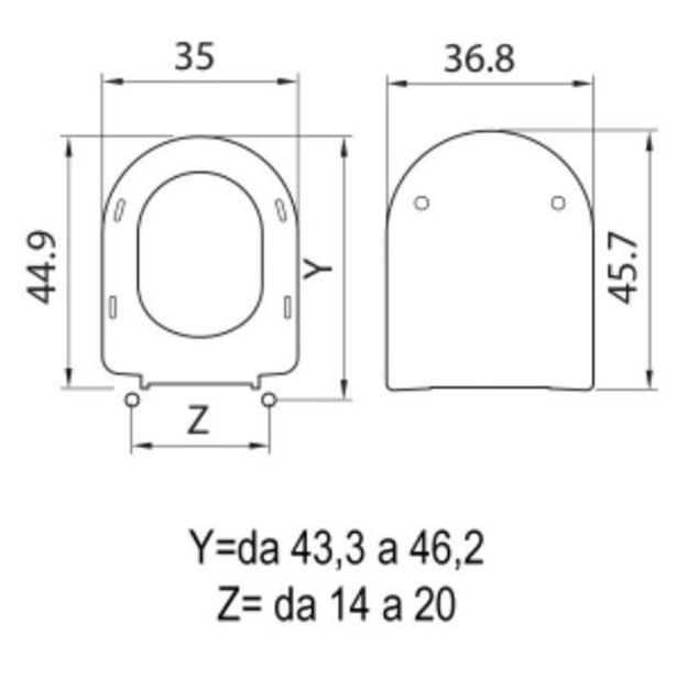 DESKA ZA WC ŠKOLJKO OLYMPIA FEDERICA DESKA