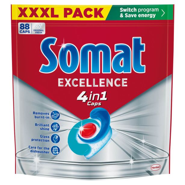 DETERGENT-STROJ.POMIVANJE HENKEL LCH SOMAT KAPSULE 4 V 1 EXCELLENCE 88 PRANJ