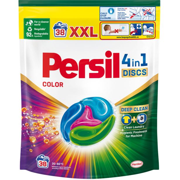 DETERGENT ZA PRANJE HENKEL LCH PERSIL DISCS COLOR 950G 38PRANJ