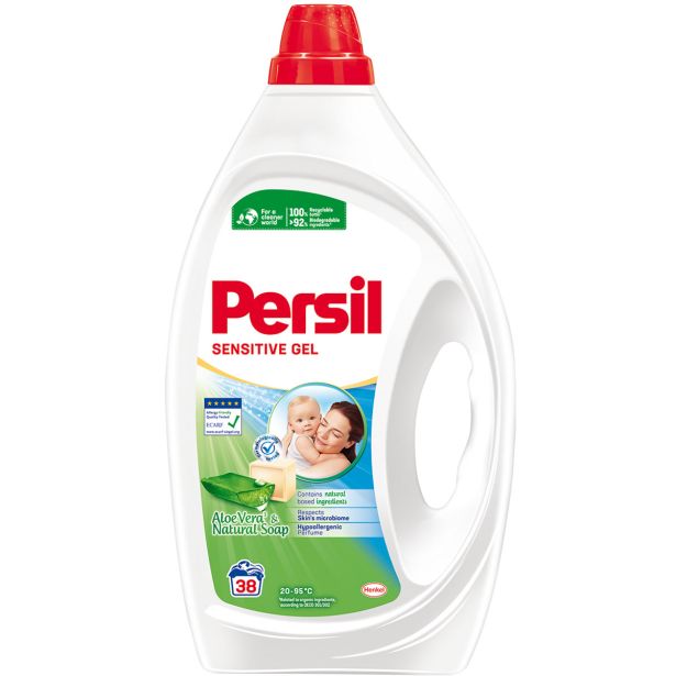 DETERGENT ZA PRANJE HENKEL LCH PERSIL GEL SENSITIVE 1.71L 38PRANJ