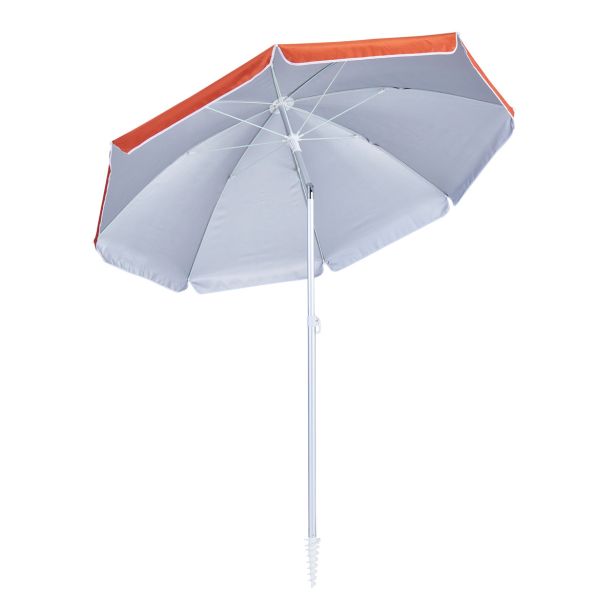 SENČNIK NATERIAL ZA PLAŽO VALI D200 ORANŽ. ALU, 160G