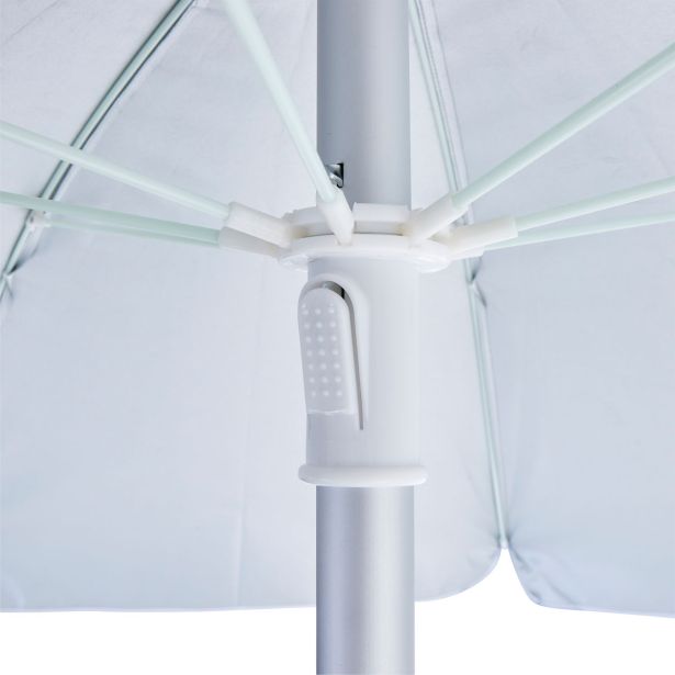 SENČNIK NATERIAL ZA PLAŽO VALI D200 ORANŽ. ALU, 160G