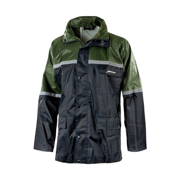 DEŽNO OBLAČILO ALBATROS JAKNA IN HLAČE SUPERCELL ŠT.XXXXL, MODRO/OLIVNE