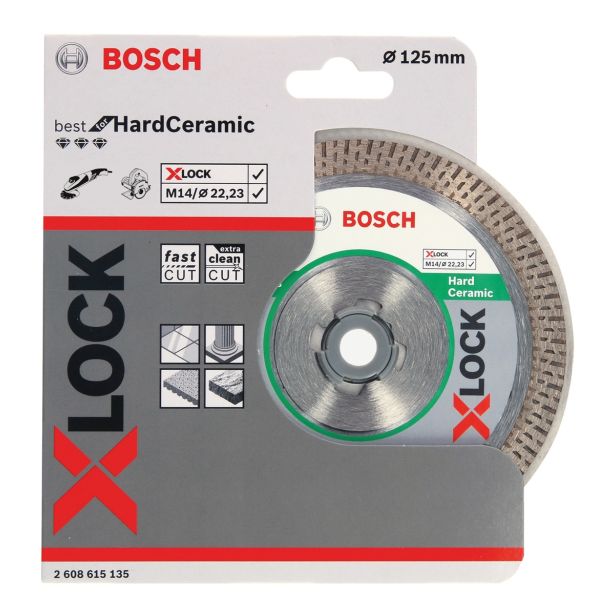 DIAMANTNA REZALNA PLOŠČA X-LOCK BEST FOR HARD CERAMIC 125 X 22,23 X 1,4 X 10 MM