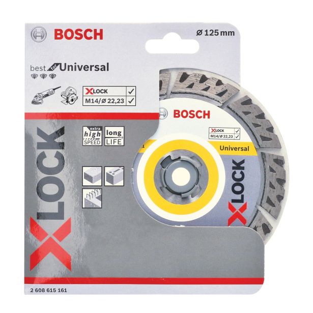 DIAMANTNA REZALNA PLOŠČA X-LOCK BEST FOR UNIVERSAL 125 X 22,23 X 2,4 X 12 MM
