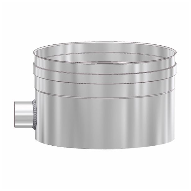 DIMNIŠKI PRIKLJUČEK SIGMANOVA LOVILEC KONDENZA FI 160 Z IZPUSTOM INOX