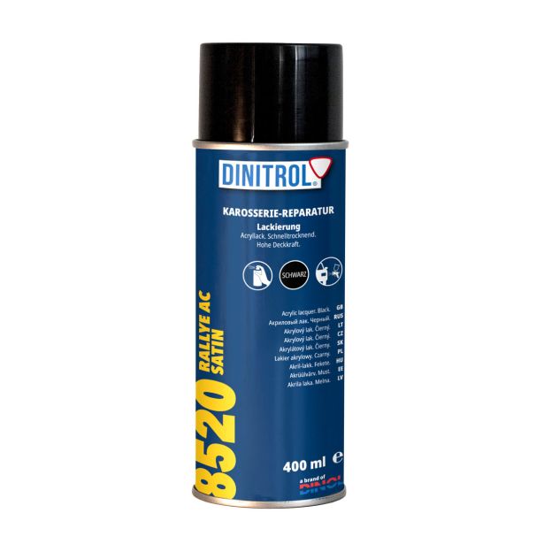DINITROL 8520 400 ML ČRNI MAT AKRILNI SPREJ