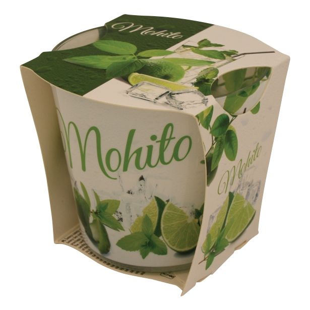 SVEČA MULLER DIŠEČA MOHITO V KOZARCU