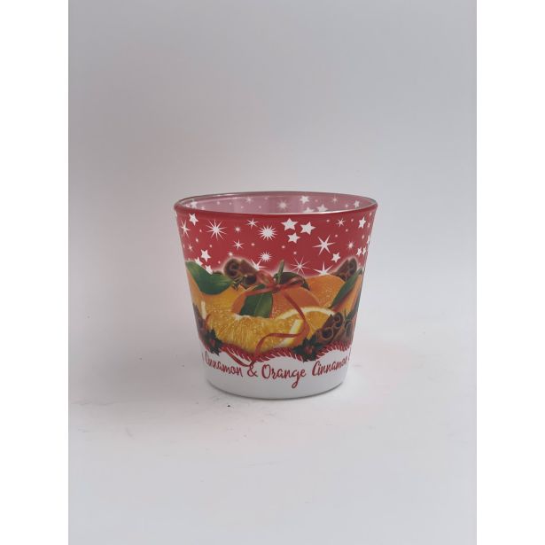 SVEČA V KOZARCU MULLER DIŠEČA POMARANČA IN CIMET