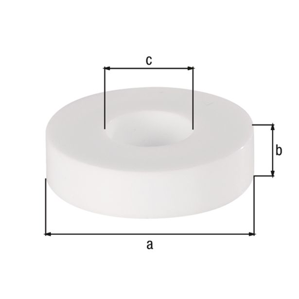 VEZNI ELEMENT ALBERTS DISTANČNIK FI 20X5 MM BEL PAK. 20 KOS