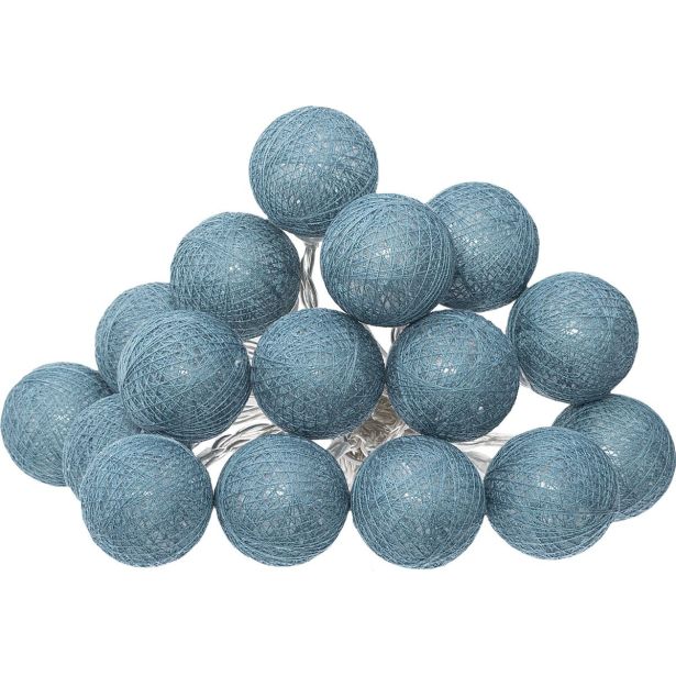 DODATEK ATMOSPHERE DEKORATIVNE LED KROGLICE 18X30.5CM, MODRE