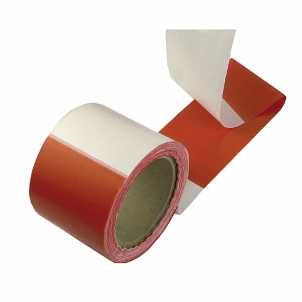 DODATEK CONMETALL OPOZORILNI TRAK 80MM100M RDEČE BELA