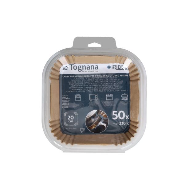 DODATEK ZA CVRTNIK TOGNANA PEKI PAPIR 20X20X4.5 CM 50 KOM