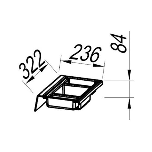 DODATEK ZA KOPAL.POHIŠTVO KOLPA SAN ORGANIZATOR PREDALA ZA SPODNJI PREDAL SP.350