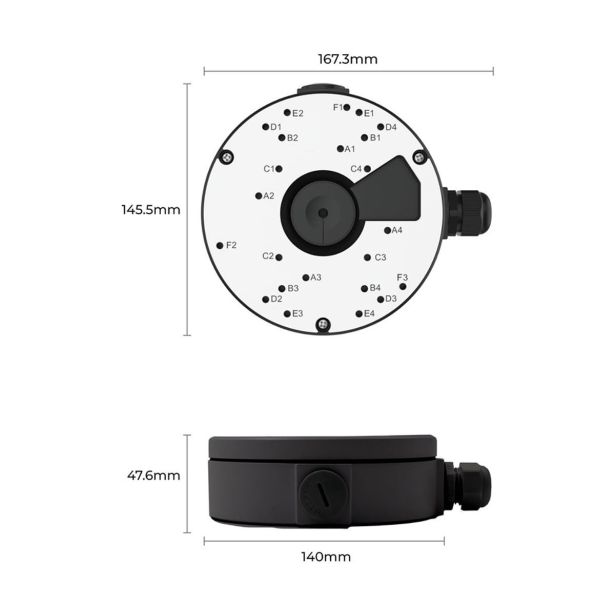DODATEK ZA PAMETNI DOM REOLINK D20 JUNCTION BOX ČRNA