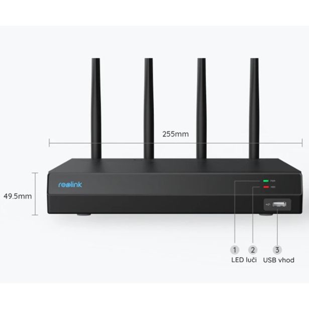 DODATEK ZA PAMETNI DOM REOLINK NVS12W ČRNA