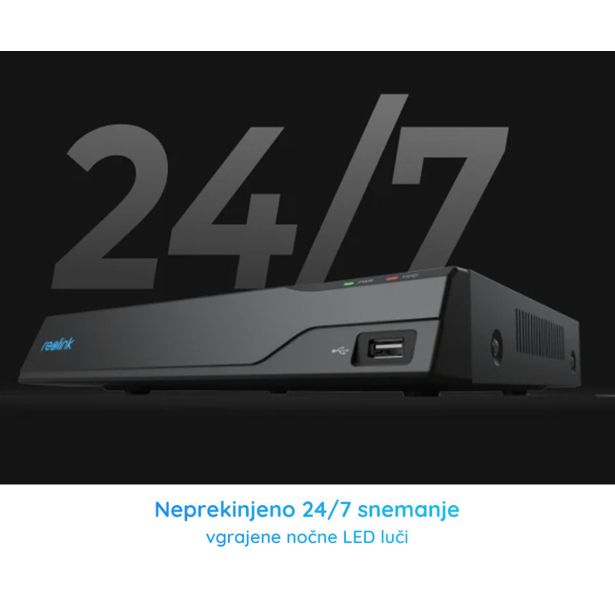 DODATEK ZA PAMETNI DOM REOLINK NVS8-5MB4 VARNOSTNI KOMPLET ČRNA