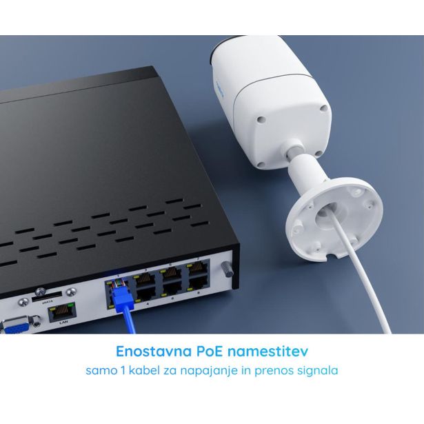 DODATEK ZA PAMETNI DOM REOLINK NVS8-5MB4 VARNOSTNI KOMPLET ČRNA