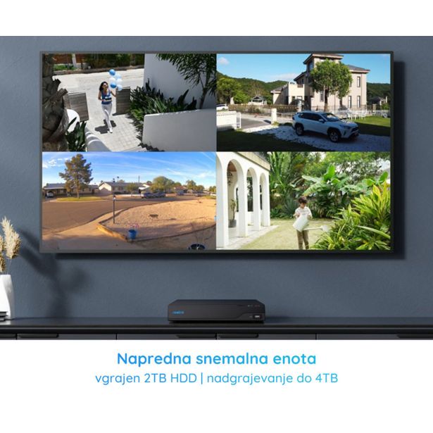 DODATEK ZA PAMETNI DOM REOLINK NVS8-5MB4 VARNOSTNI KOMPLET ČRNA