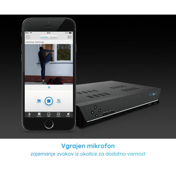 DODATEK ZA PAMETNI DOM REOLINK NVS8-5MB4 VARNOSTNI KOMPLET ČRNA