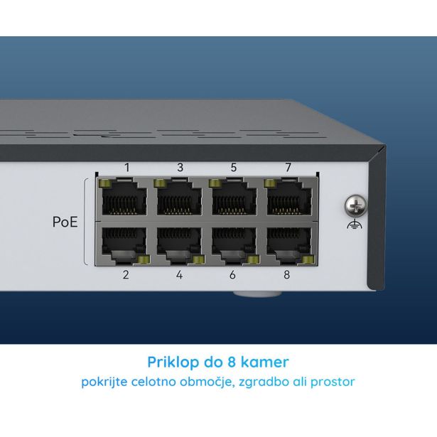 DODATEK ZA PAMETNI DOM REOLINK NVS8 SNEMALNA ENOTA ČRNA
