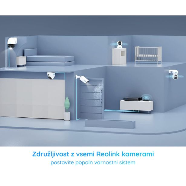 DODATEK ZA PAMETNI DOM REOLINK NVS8 SNEMALNA ENOTA ČRNA