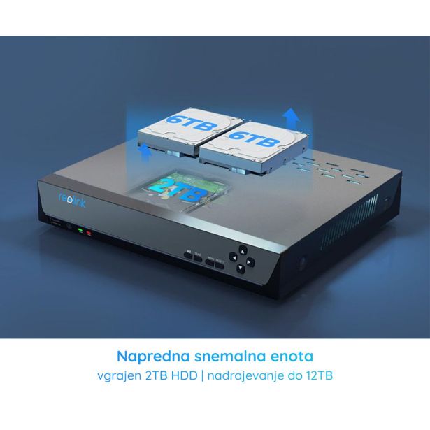 DODATEK ZA PAMETNI DOM REOLINK RLK8-1200D4-A VARNOSTNI KOMPLET