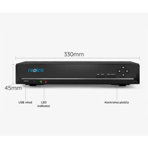 DODATEK ZA PAMETNI DOM REOLINK RLN16-410-4T ČRNA