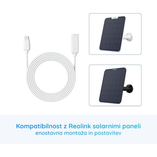 DODATEK ZA PAMETNI DOM REOLINK SOLAR EX PODALJŠEVALNI KABEL