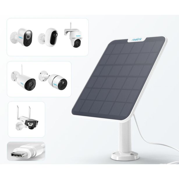 DODATEK ZA PAMETNI DOM REOLINK SOLARNI PANEL 2 BELA