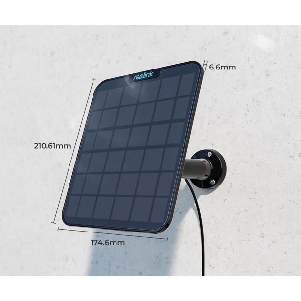 DODATEK ZA PAMETNI DOM REOLINK SOLARNI PANEL 2 ČRNA