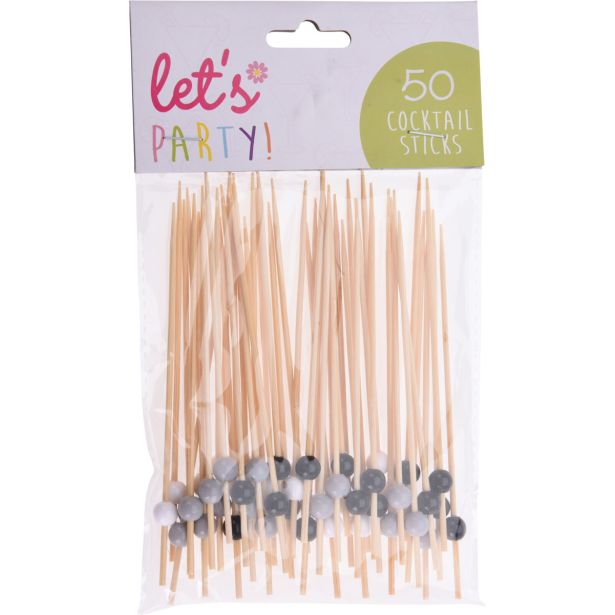 DODATEK ZA SERVIRANJE EH KOKTAIL NABODALA LESENA 50 KOS