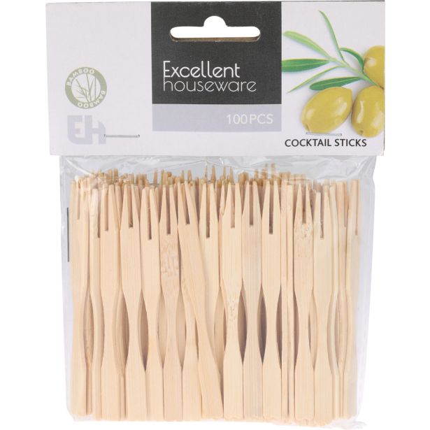 DODATEK ZA SERVIRANJE EH KOKTAIL VILICE LESENE 100 KOS