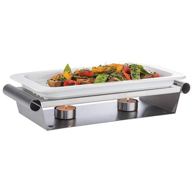 DODATEK ZA SERVIRANJE GRELEC DVE SVEČKI 34X13CM