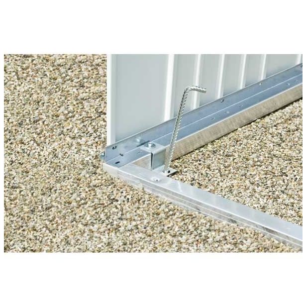 DODATKI ZA KOVINSKE HIŠKE BIOHORT 150X78X4 CM ALUMINIJASTI TALNI OKVIR