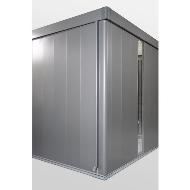 DODATKI ZA KOVINSKE HIŠKE BIOHORT SET CEVI ZA DEŽEVNICO HIGHLINE PEŠČENO SIVA