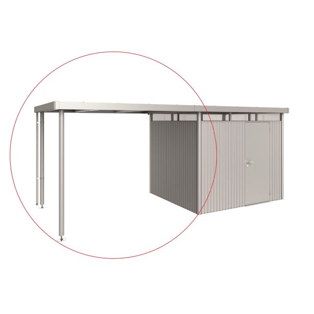 DODATKI ZA KOVINSKE HIŠKE BIOHORT STRANSKI NADSTREŠEK HIGHLINE H3 SREBRNA