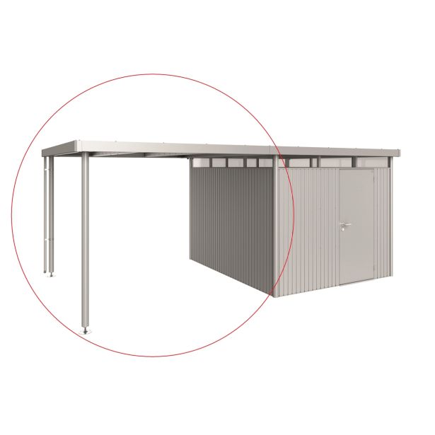 DODATKI ZA KOVINSKE HIŠKE BIOHORT STRANSKI NADSTREŠEK HIGHLINE H5 SREBRNA