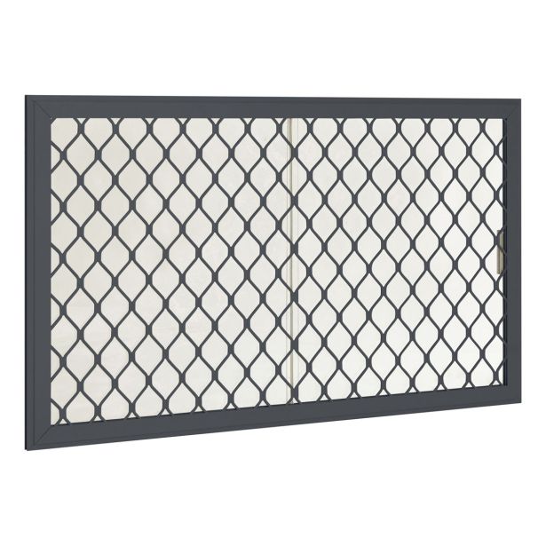 DODATKI ZA KOVINSKE HIŠKE GLOBEL KOMPLET OKEN 2 ANTRACIT 124 X 75 X 178 CM (WLPE)