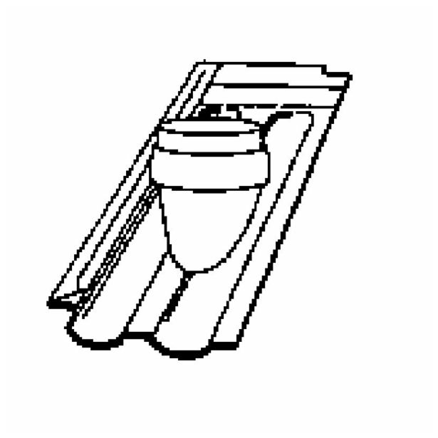 DODATKI ZA OPEČNO KRITINO BRAMAC GRANAT 13V PLIN.ODDUH (SET) 114MM BUKEV