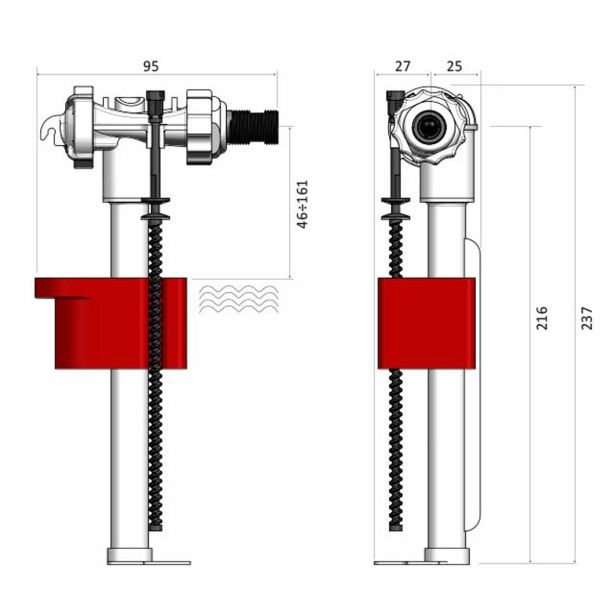 REZERVNI DEL EUROCIERE VENTIL VECTOR ZA SPLAKOVALNIK